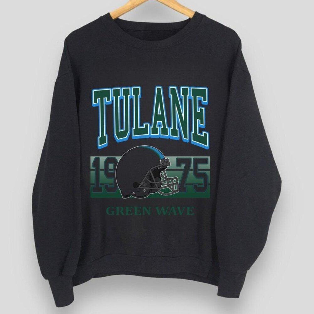Tulane Green Wave 1975 Ncaa Football Crewneck Sweatshirt